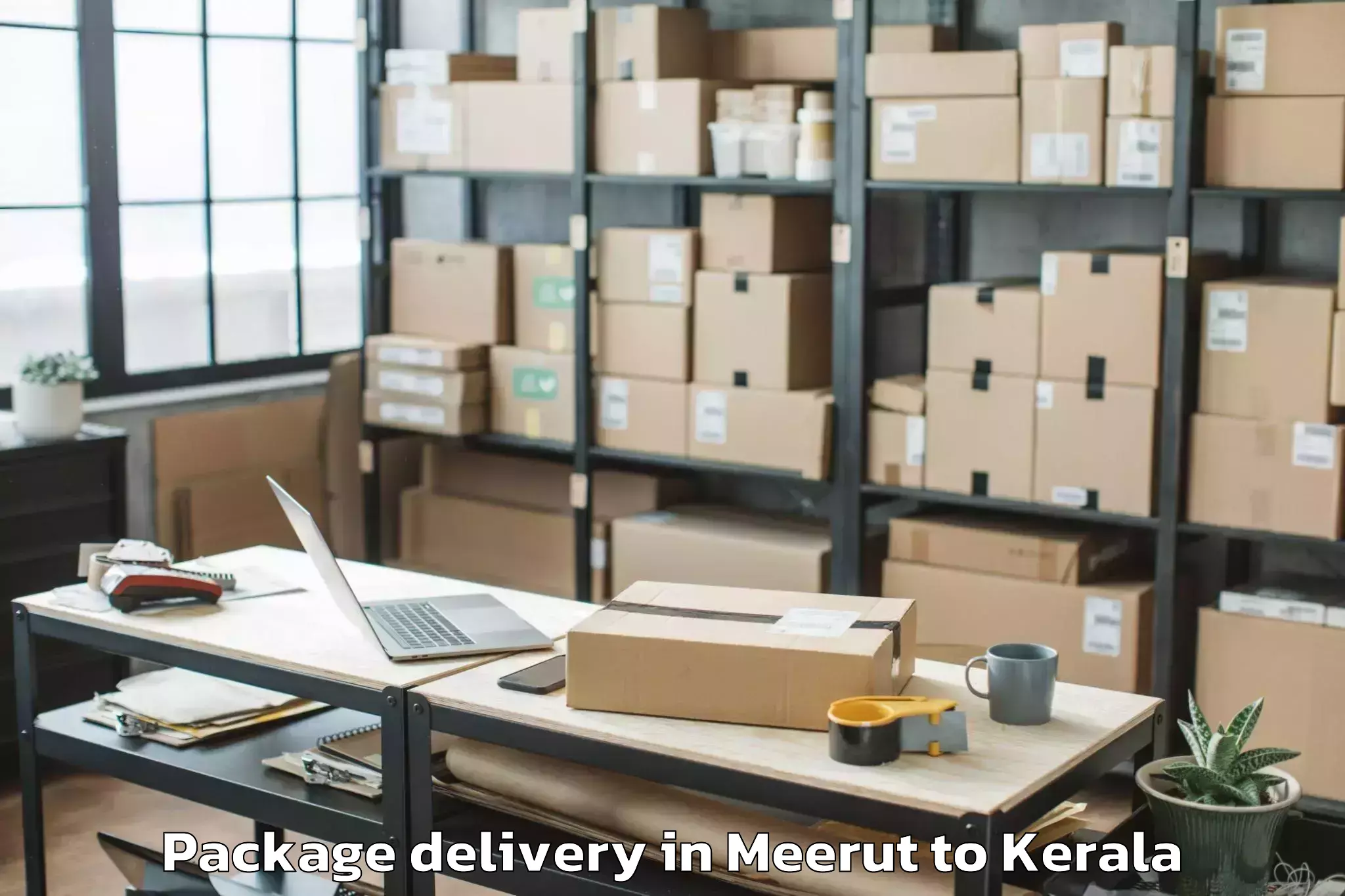 Trusted Meerut to Chengannur Package Delivery